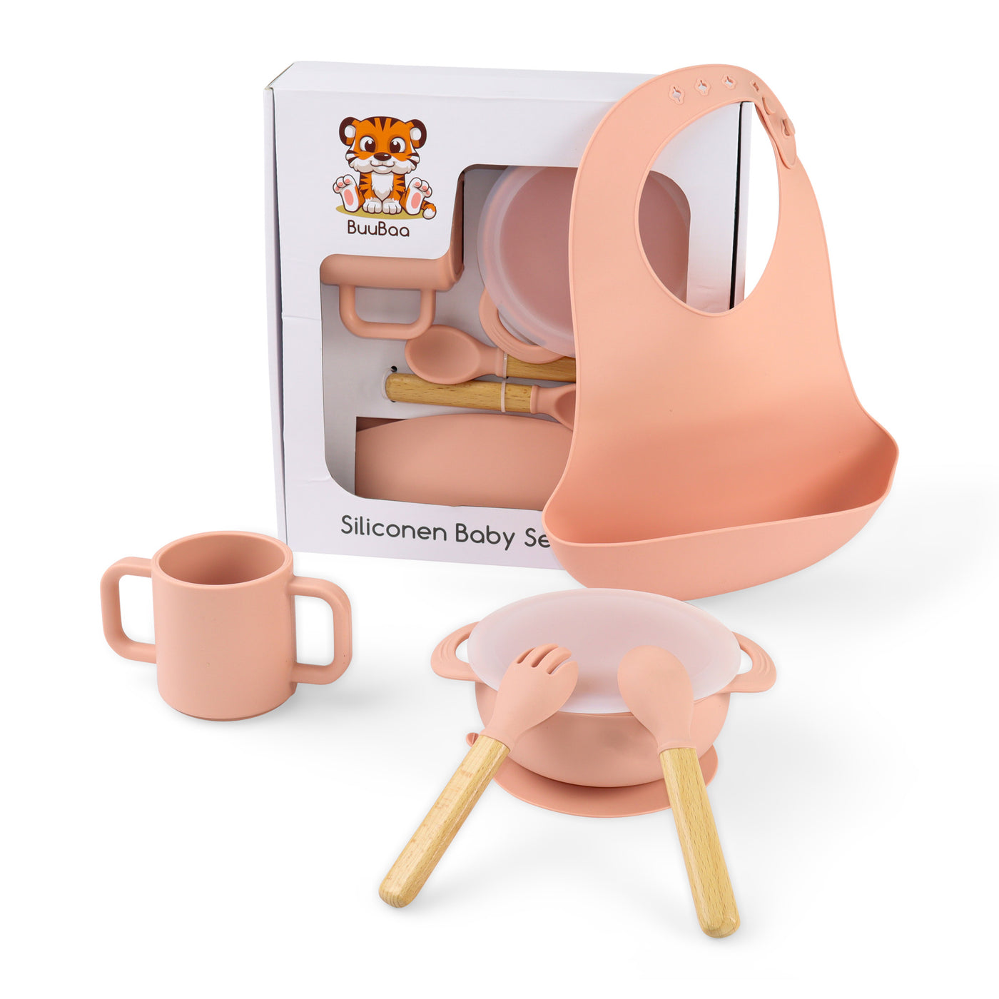Kinderservies - Set 5 stuks - kraamcadeau - kraammand - babyshower cadeau - Meisje