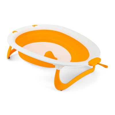 Babybadje - 2 in 1 Opvouwbaar - Compact - kinderbad - Oranje