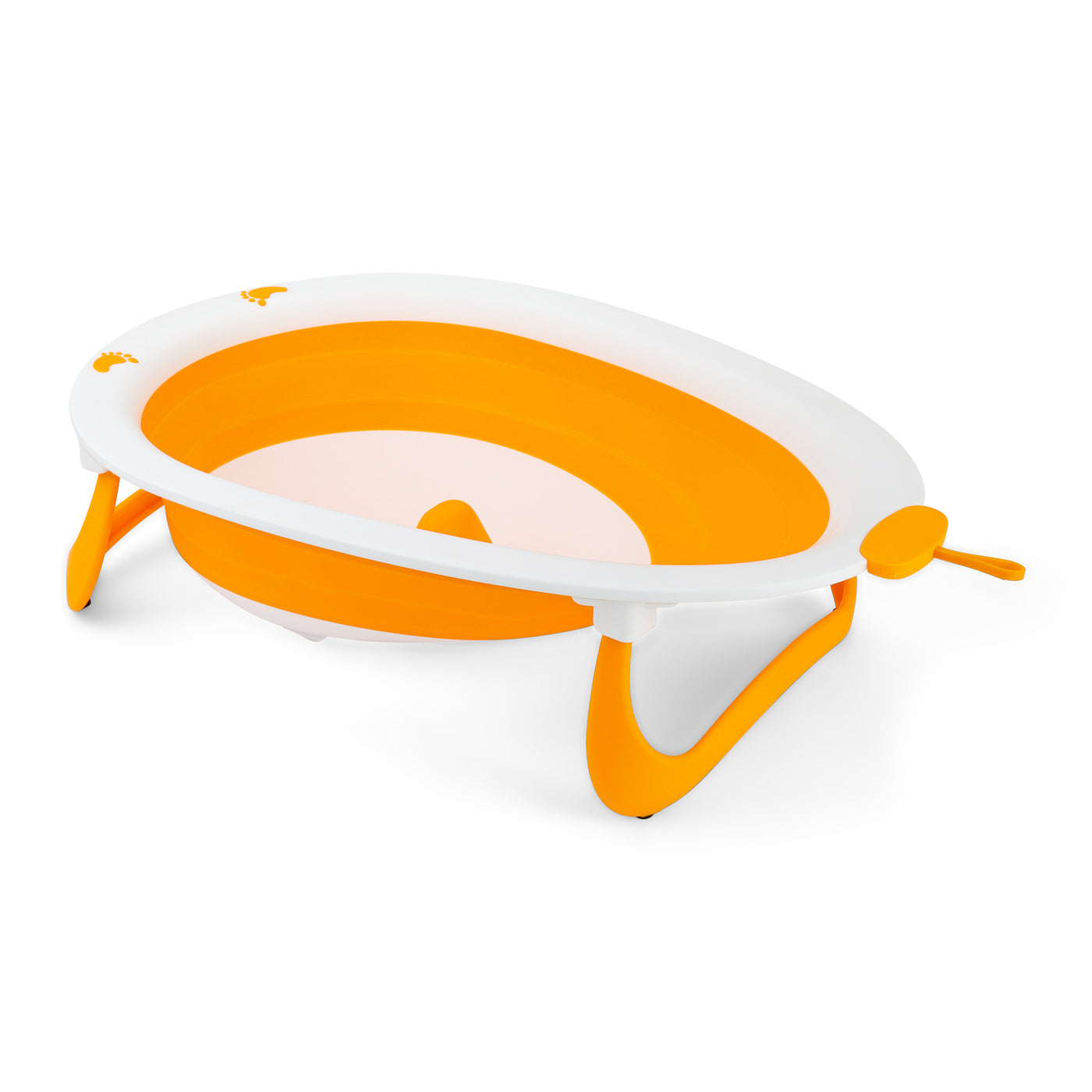 Babybadje - 2 in 1 Opvouwbaar - Compact - kinderbad - Oranje