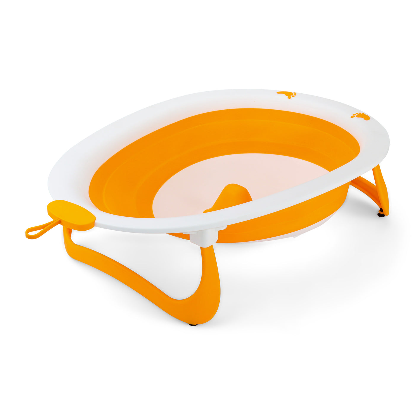 Babybadje - 2 in 1 Opvouwbaar - Compact - kinderbad - Oranje