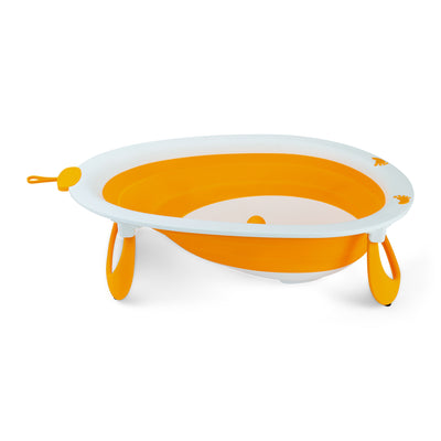Babybadje - 2 in 1 Opvouwbaar - Compact - kinderbad - Oranje