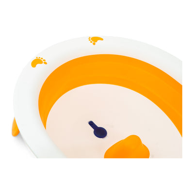 Babybadje - 2 in 1 Opvouwbaar - Compact - kinderbad - Oranje
