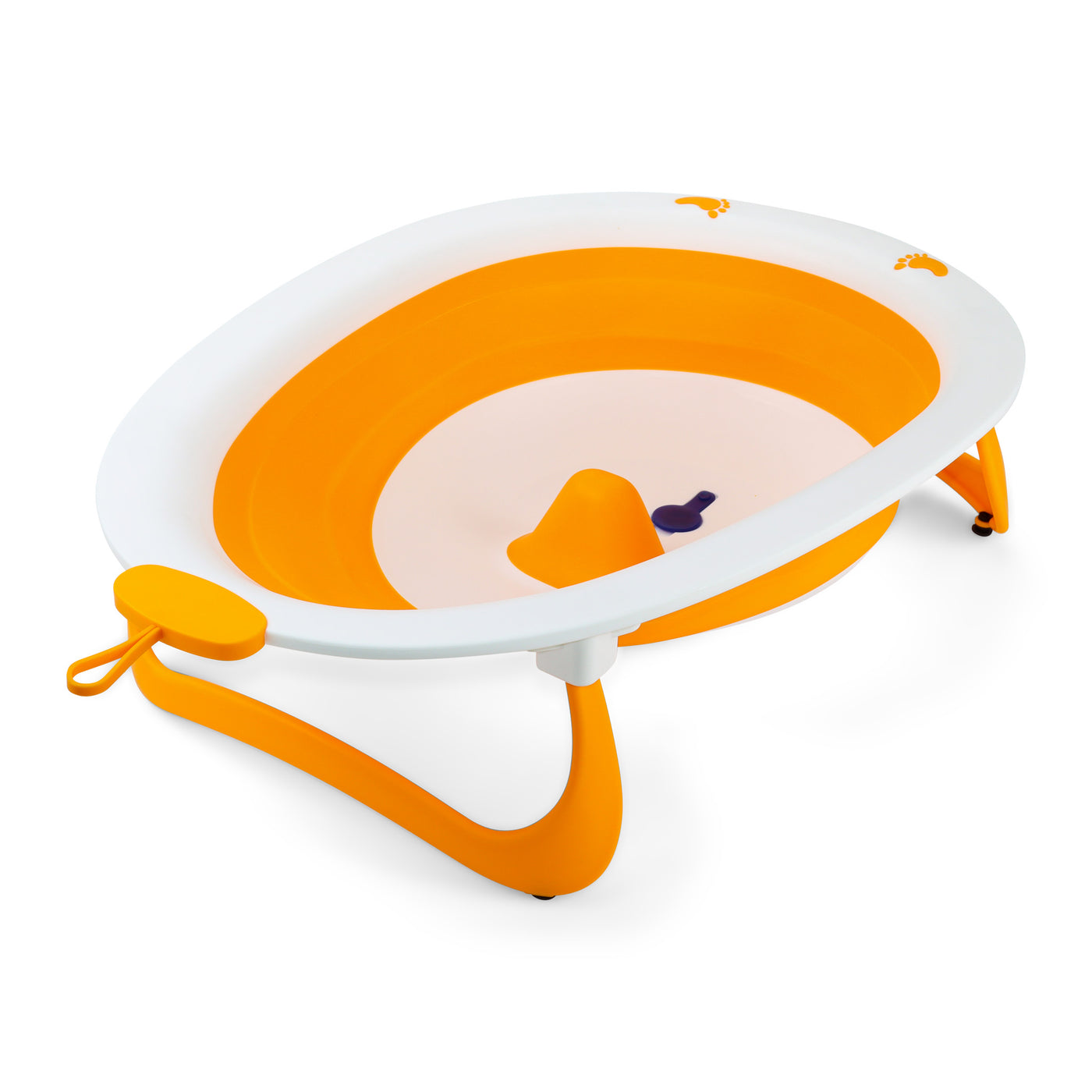 Babybadje - 2 in 1 Opvouwbaar - Compact - kinderbad - Oranje